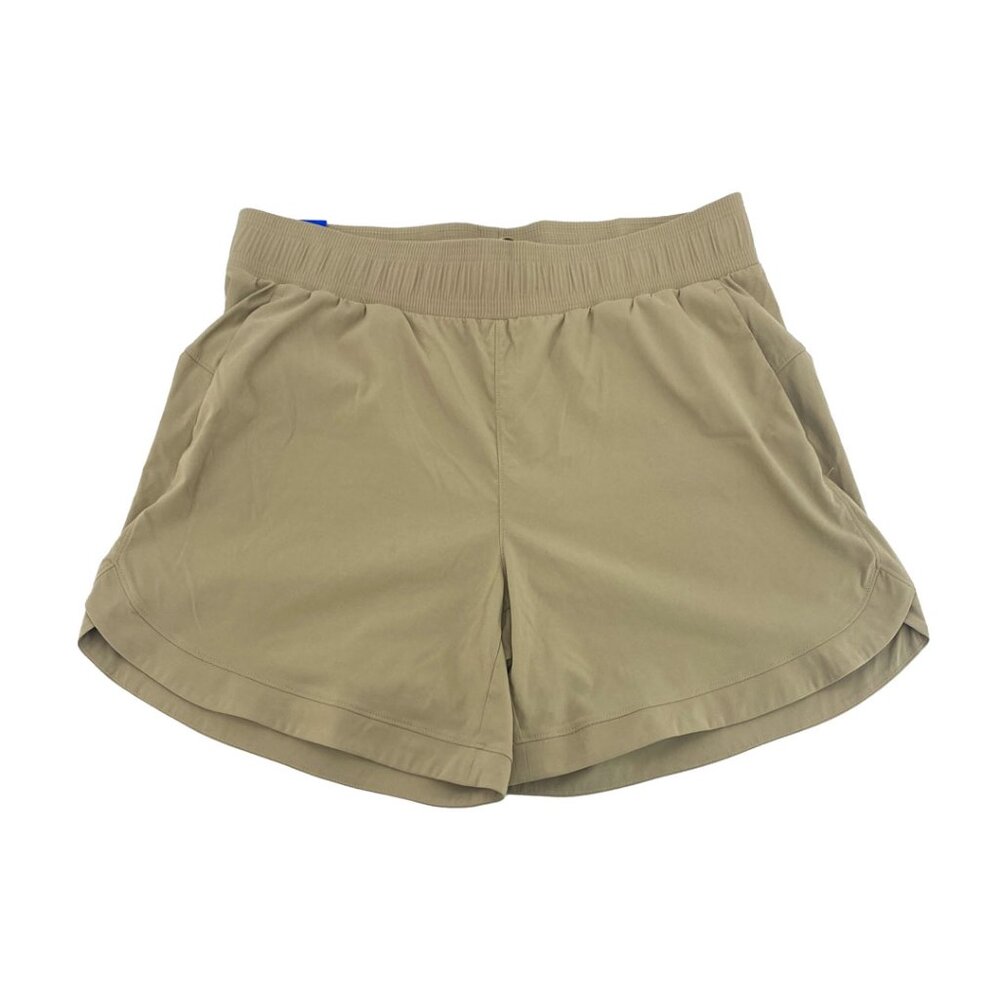 Tuff Athletics Women's Active Shorts | Pull-On | Size Large | Tan **NEW w/Tags